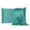 Homeroots 20 x 26 in. Teal Dreamy Silky Satin Standard Size Pillowcases 387881 - alternate 1